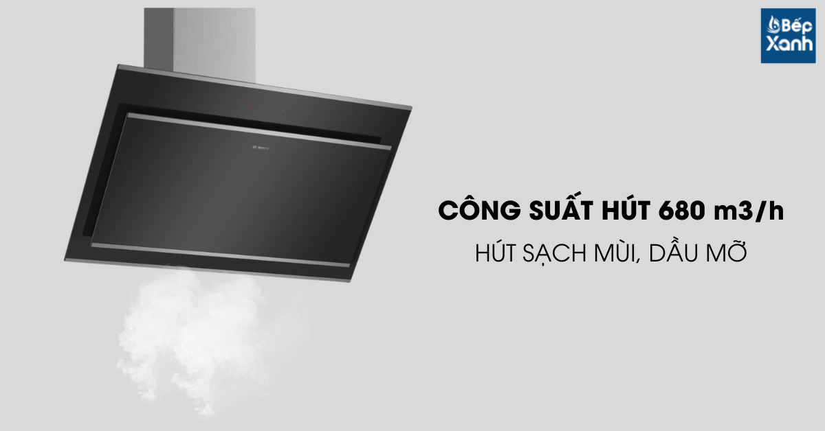 Công suất hút tối đa lên đến 680m3/h