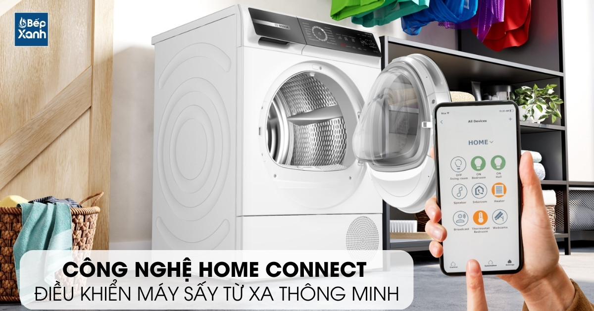 Điều khiển máy từ xa thông qua ứng dụng Home Connect 