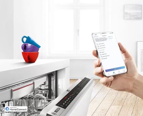 Máy rửa bát độc lập Bosch SMS4ECI26E-Serie 4 24 Điều khiển từ xa: Thiết bị lắng nghe bạn.