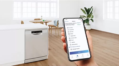 Máy rửa bát độc lập Bosch SMS4HVW33E-Serie 4 23 Im lặng theo yêu cầu - rất yên tĩnh khi bạn cần