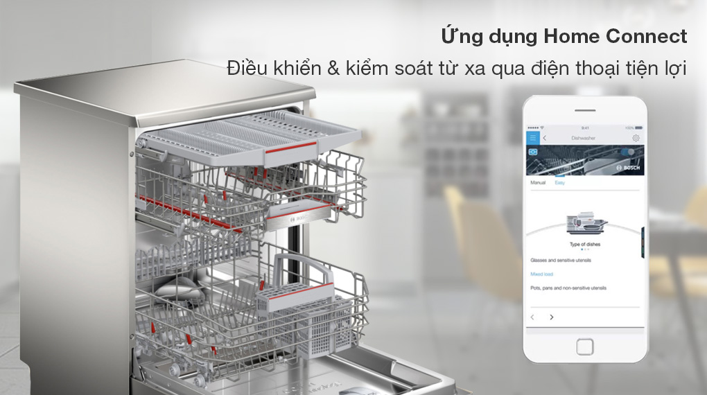 Máy rửa chén độc lập Bosch SMS6ZCI37Q - Tiện ích