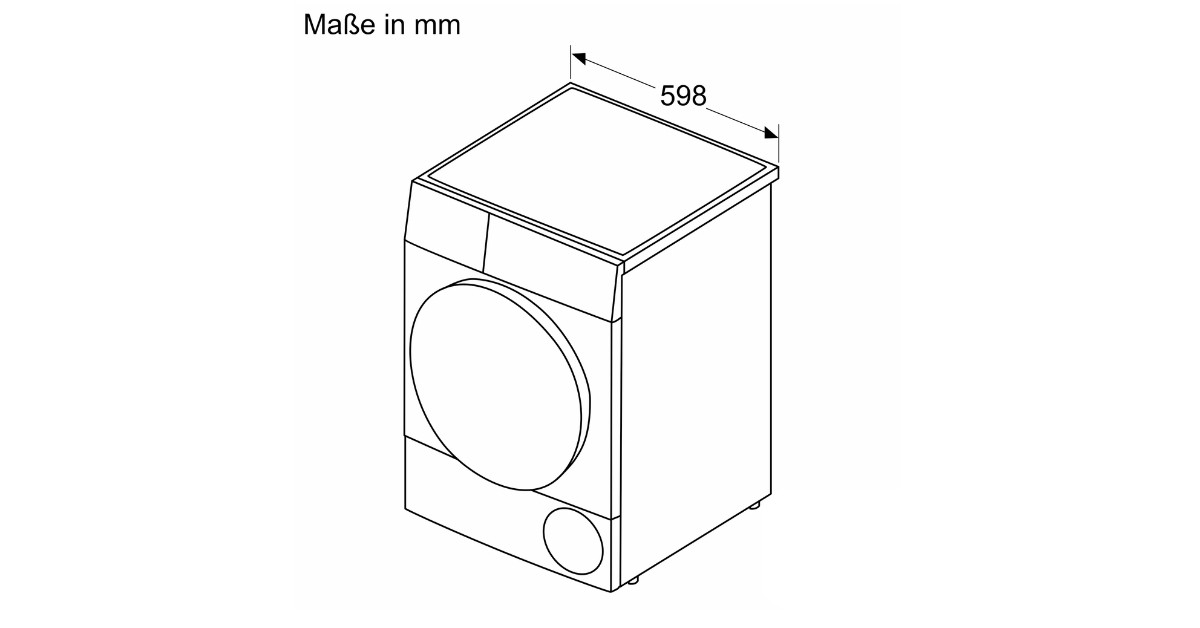 Kích thước máy sấy Bosch WQB245B40