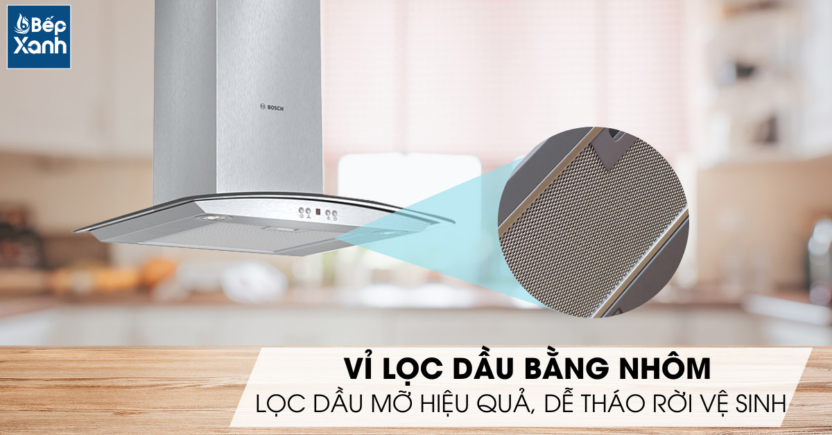 Vỉ lọc dầu bằng nhôm của máy hút mùi DWA06E651