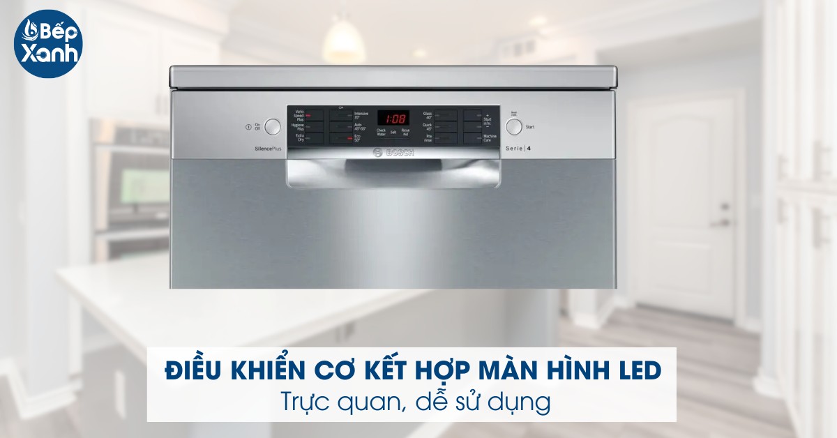 Máy rửa chén Bosch SMS46MI01G điều khiển