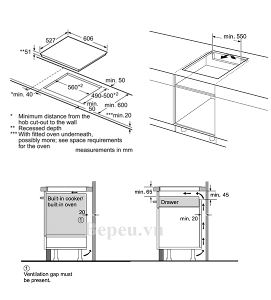 Bếp từ Bosch PXE675Dc1E