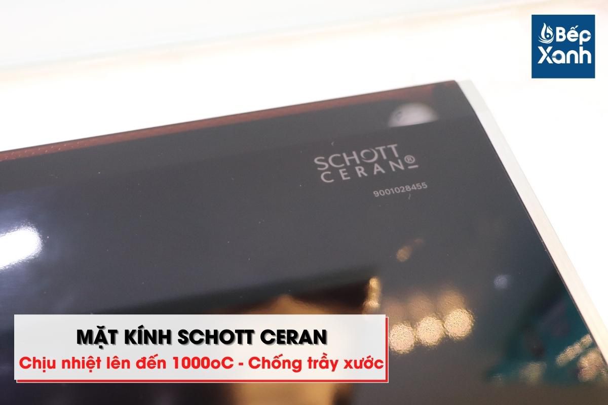 Mặt kính Schott Ceran chịu lực, chịu nhiệt tốt