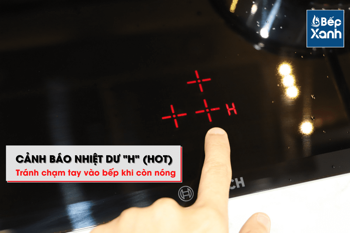 Cảnh báo nhiệt dư của bếp