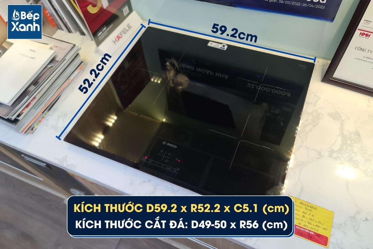 Kích thước bếp PUC631BB2E