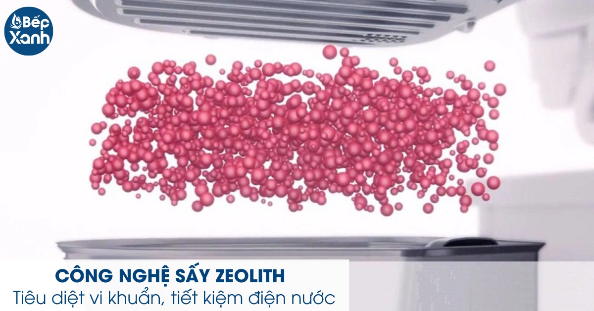 Công nghệ sấy Zeolith sấy khô chén đĩa nhanh chóng