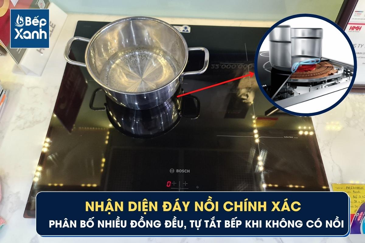 Bếp Bosch 3 từ nhận diện nồi tốt