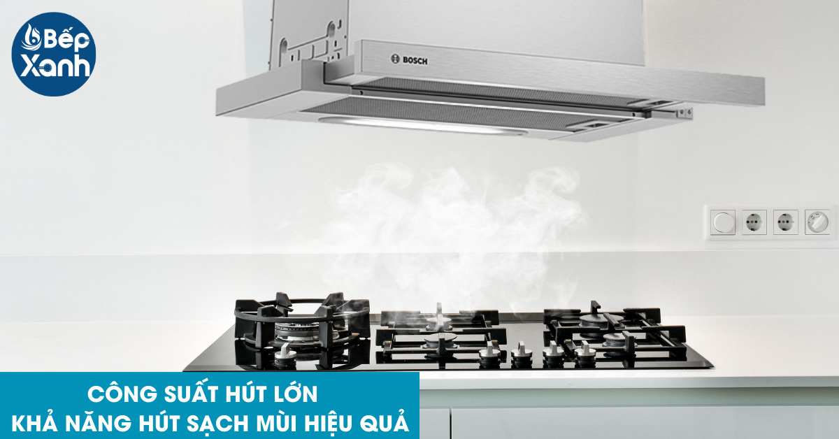 Máy hút mùi Bosch DFL064W53B công suất lớn