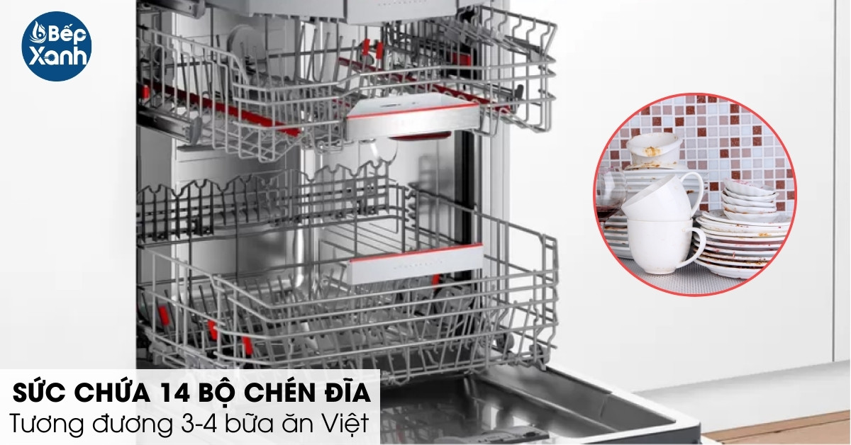 sức chứa máy rửa chén Boshc SMU6ECS57E