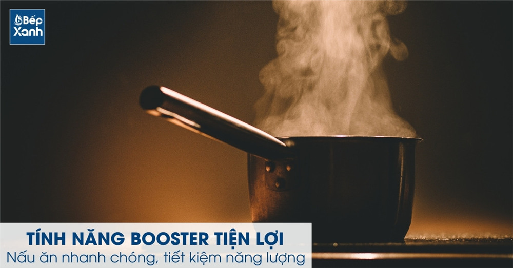tính năng booter nấu nhanh trên bếp Bosch