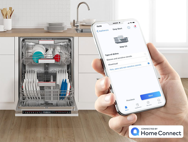 Máy Rửa Chén Bát Bosch Smd6Ecx57E Serie 6 Âm Tủ - Home Connect