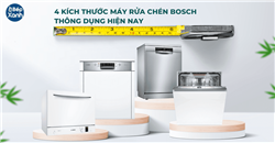 Tổng hợp 4 kích thước máy rửa bát Bosch thông dụng 2024