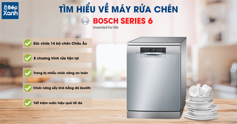 Máy rửa chén Bosch series 6