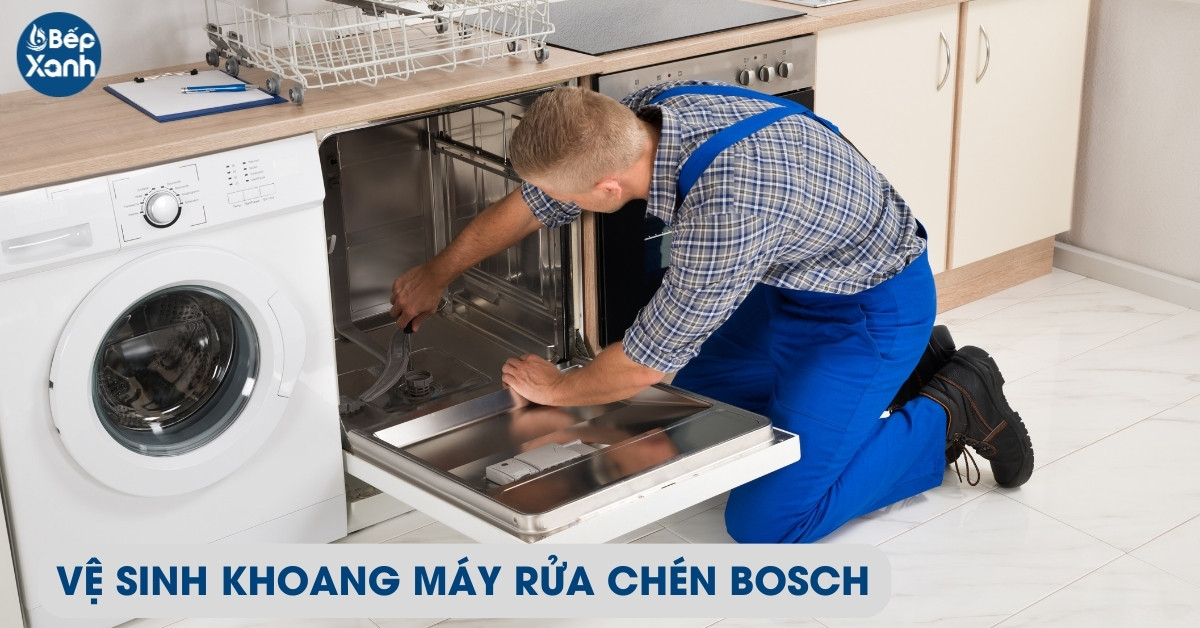 Vệ sinh khoang máy rửa bát Bosch